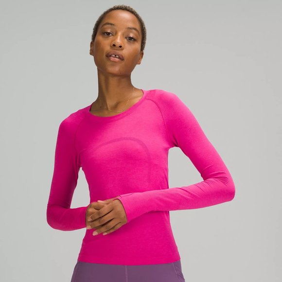 lululemon athletica Tops - Lululemon Swiftly Tech Long Sleeve 2.0 *Race Length - Sonic Pink - Size 6 - NWT